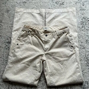 Banana Republic pants flare chino casual cream 4